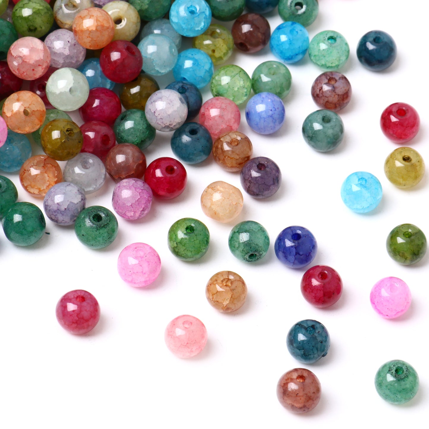 8MM/10MM/12MM Natural Round Agate Gemstone Loose Beads Bulk